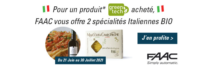 Faac promo green 2021